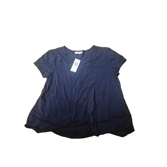 Wilt DK Midnight Blue Asymmetrical Hem Tunic Top Size M - Picture 2 of 6